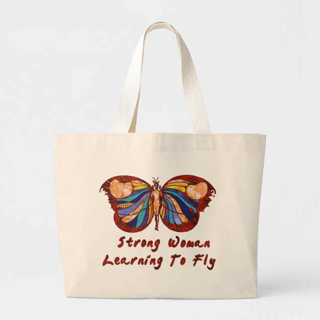 Learning To Fly Large Tote Bag (Front)