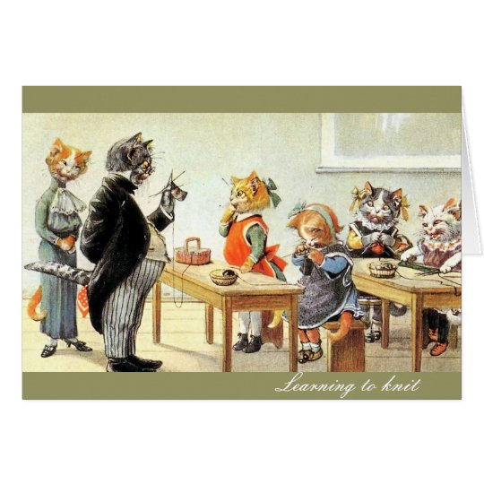 Learning to Knit Card