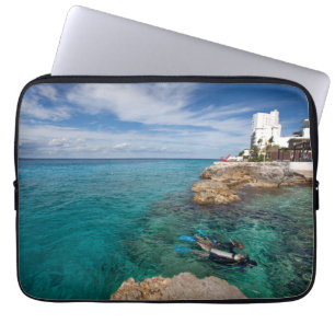 Learning To Scuba Dive, Cozumel Mexico Laptop Sleeve