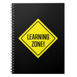 Learning Zone! Sign Spiral Notebook