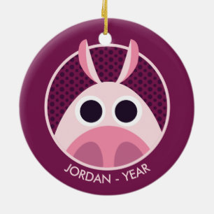 Leary the Pig Ceramic Tree Decoration
