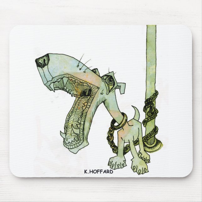 Leashed Mouse Pad (Front)