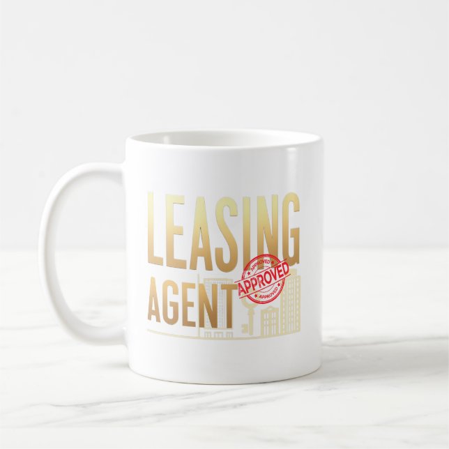 Leasing Agent Mug – Funny Real Estate Gift (Left)