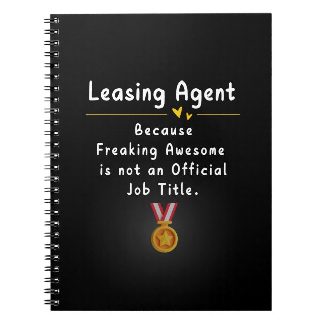 Leasing Agent  Notebook (Front)