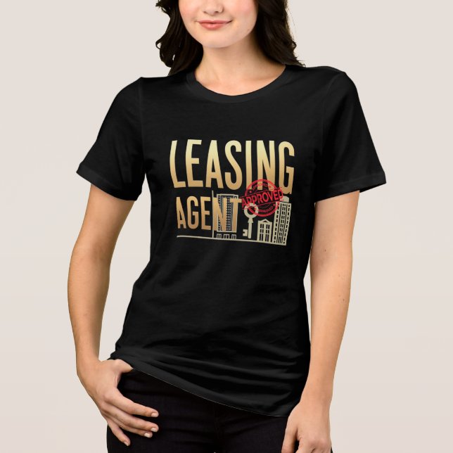 Leasing Agent Tri-Blend Shirt (Front)
