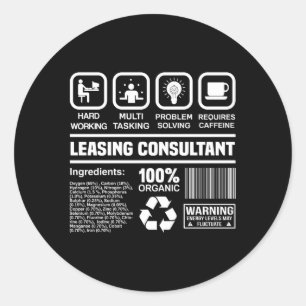 Leasing Consultant Leasing Consultant Classic Round Sticker
