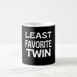 Least Favourite Twin Funny Twin Family Coffee Mug