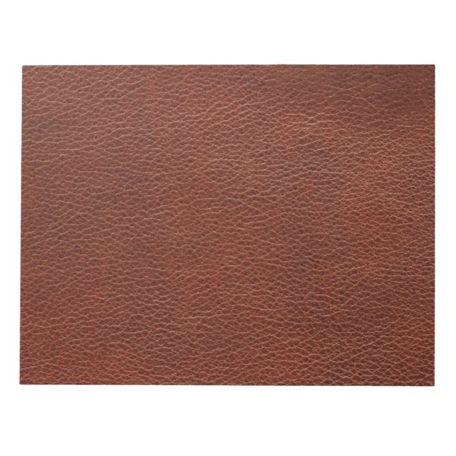 Leather 11" x 8.5" Notepad - 40 pages (Front)