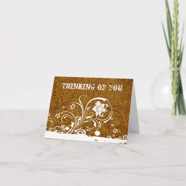 Leather and Lace Thinking of You Card (Front)