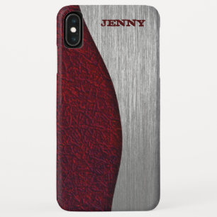 Leather And Metal iPhone XS Max Case