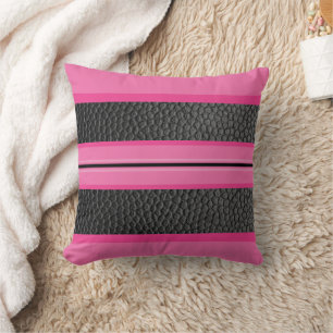 Leather and Pink Cushion