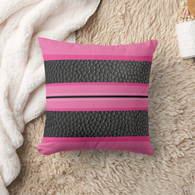 Leather and Pink Cushion (Blanket)