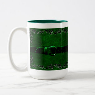 Leather & Belt Rich Green Coffee Mug