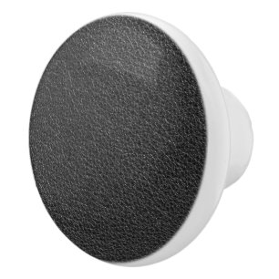 Leather Blue Tartan Fabric Crocodile Skin Ceramic Knob