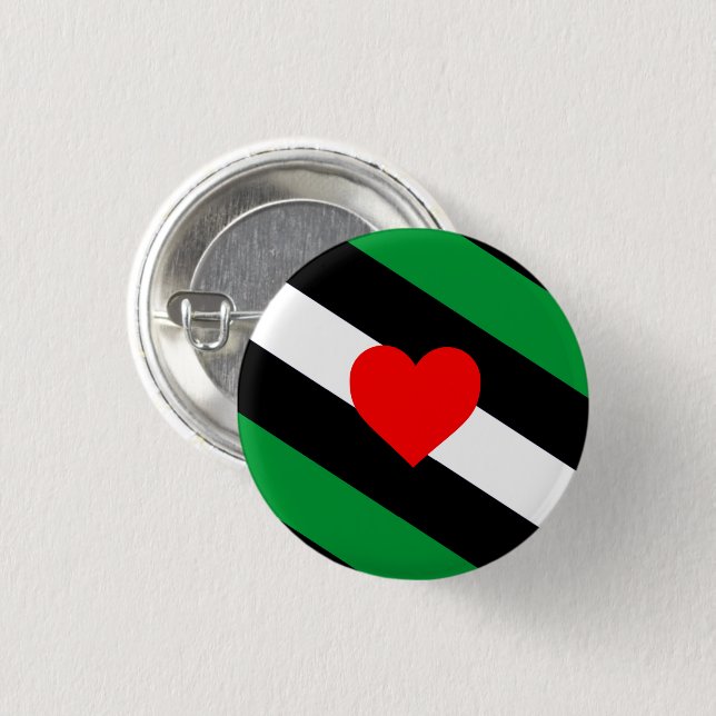 Leather Boi Pride Flag 3 Cm Round Badge (Front & Back)