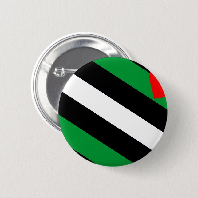 Leather Boi Pride Flag 6 Cm Round Badge (Front & Back)