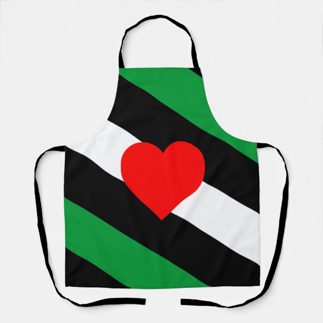 Leather Boi Pride Flag Apron (Front)