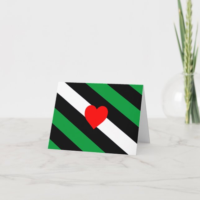 Leather Boi Pride Flag Card (Front)