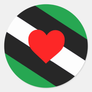 Leather Boi Pride Flag Classic Round Sticker