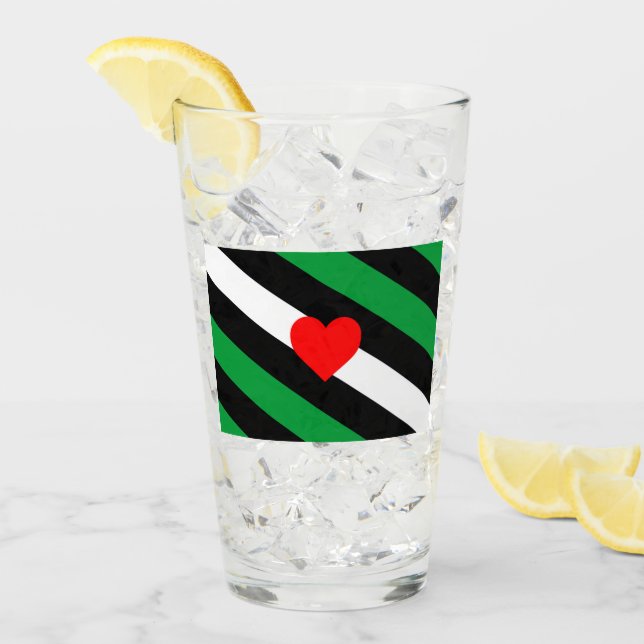 Leather Boi Pride Flag Glass (Front Ice)