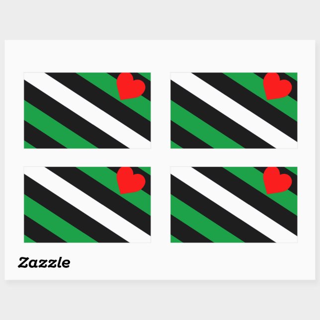 Leather Boi Pride Flag Rectangular Sticker (Sheet)