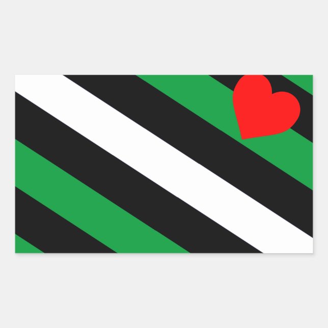 Leather Boi Pride Flag Rectangular Sticker (Front)