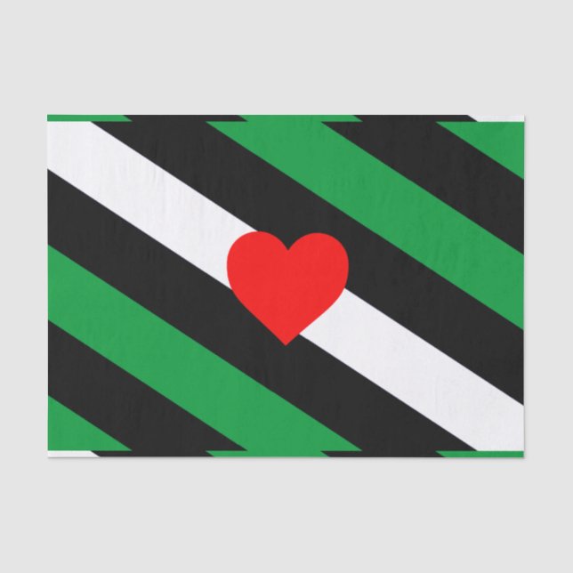 Leather Boi Pride Flag Tissue Paper (Front)