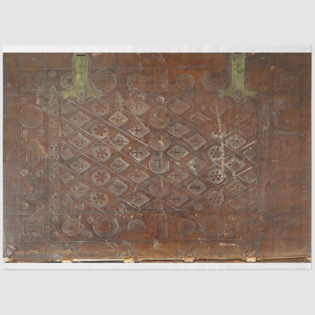 Leather Book Cover Decoupage Paper (Front)