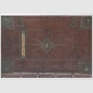 Leather Book Cover Decoupage Paper