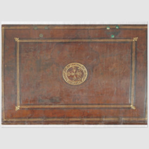 Leather Book Cover Decoupage Paper