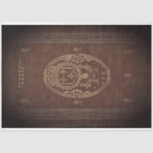 Leather Book Cover Decoupage Paper