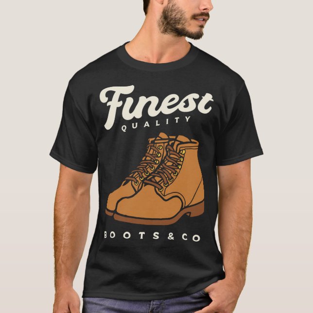 Leather boots T-Shirt (Front)