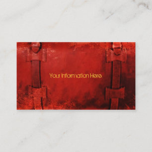 Leather Bound Distressed Business Card