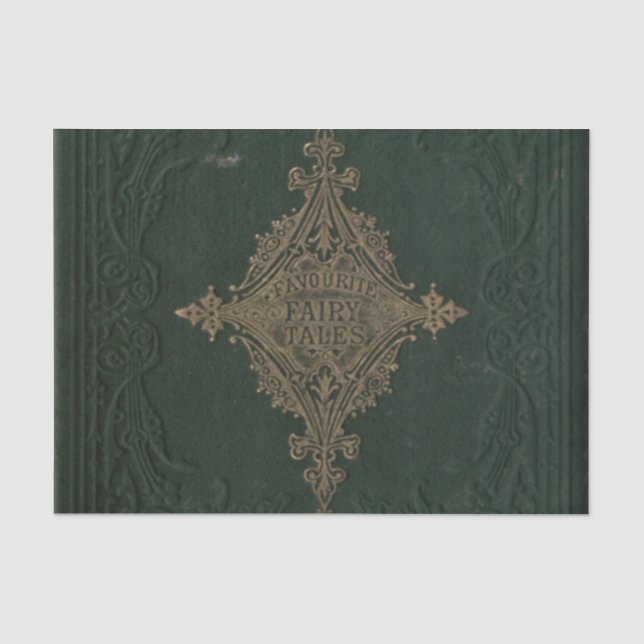 Leather Bound Grunge Book Tissue Paper (Front)