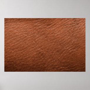 Leather brown structure clothing poster