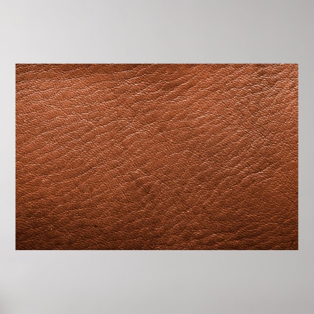 Leather brown structure clothing poster (Front)