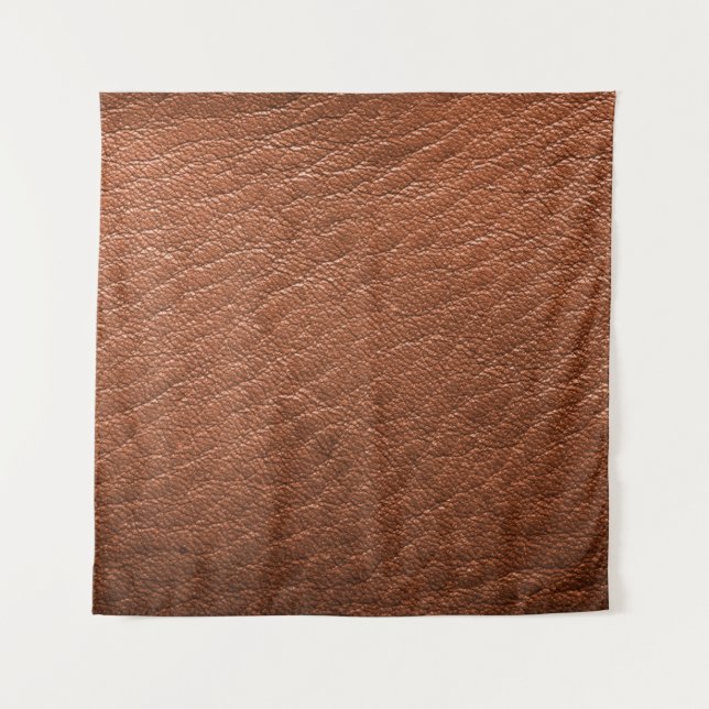 Leather brown structure clothing tapestry (Front)