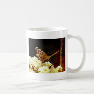 Leather Brown, Tan & Chocolate Coloured Butterfly Coffee Mug