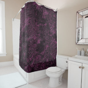 Leather Burgundy texture Shower Curtain
