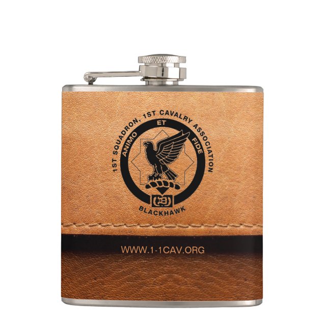 Leather Cav Flask (Front)