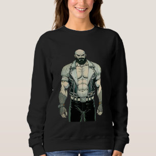 Leather Daddy 80s Muscle Man Vintage Comic Book St Sweatshirt