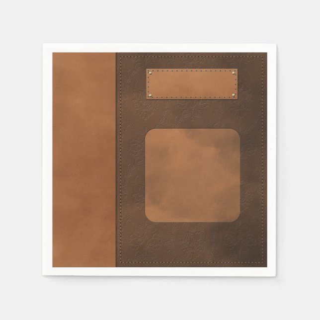 Leather decor napkin (Front)