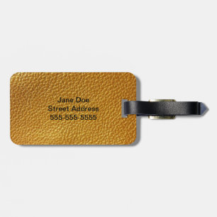 Leather Design Acrylic Luggage Tag