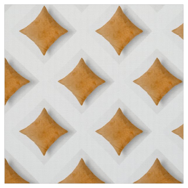 Leather Diamond Button Geometric Pattern Fabric (Swatch)