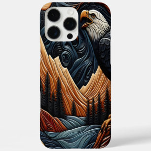 Leather Eagle Nature Design iPhone 16 Pro Max Case