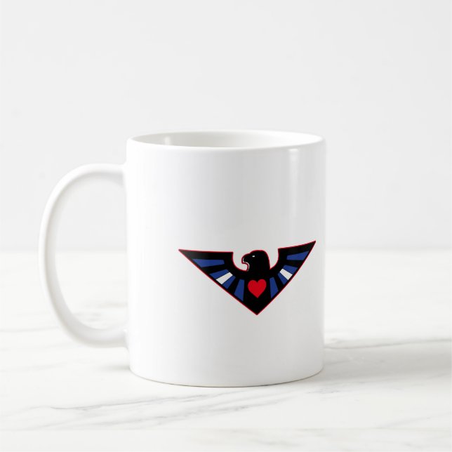 Leather Eagle Pride Coffee Mug (Left)