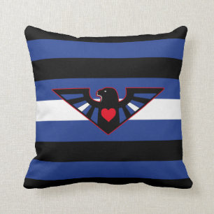 LEATHER EAGLE PRIDE CUSHION