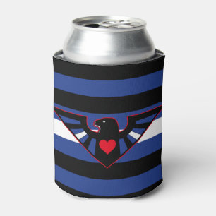 Leather Eagle Pride Flag Can Cooler