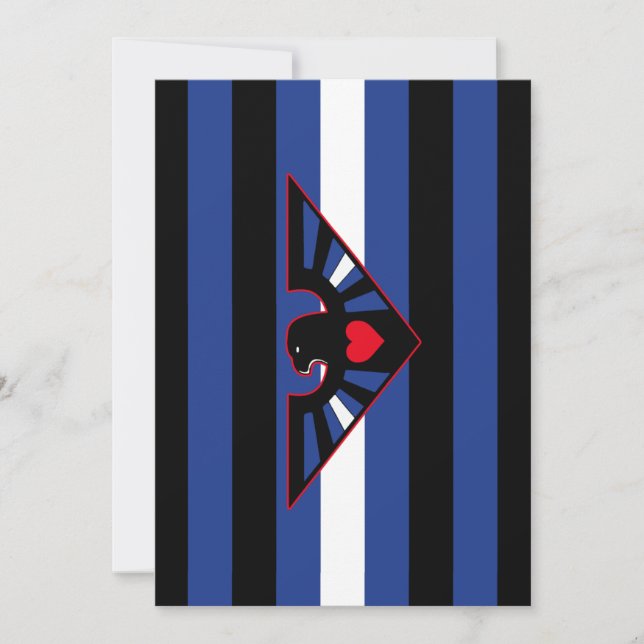 Leather Eagle Pride Flag Holiday Card (Front)