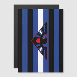 Leather Eagle Pride Flag Magnetic Invitation